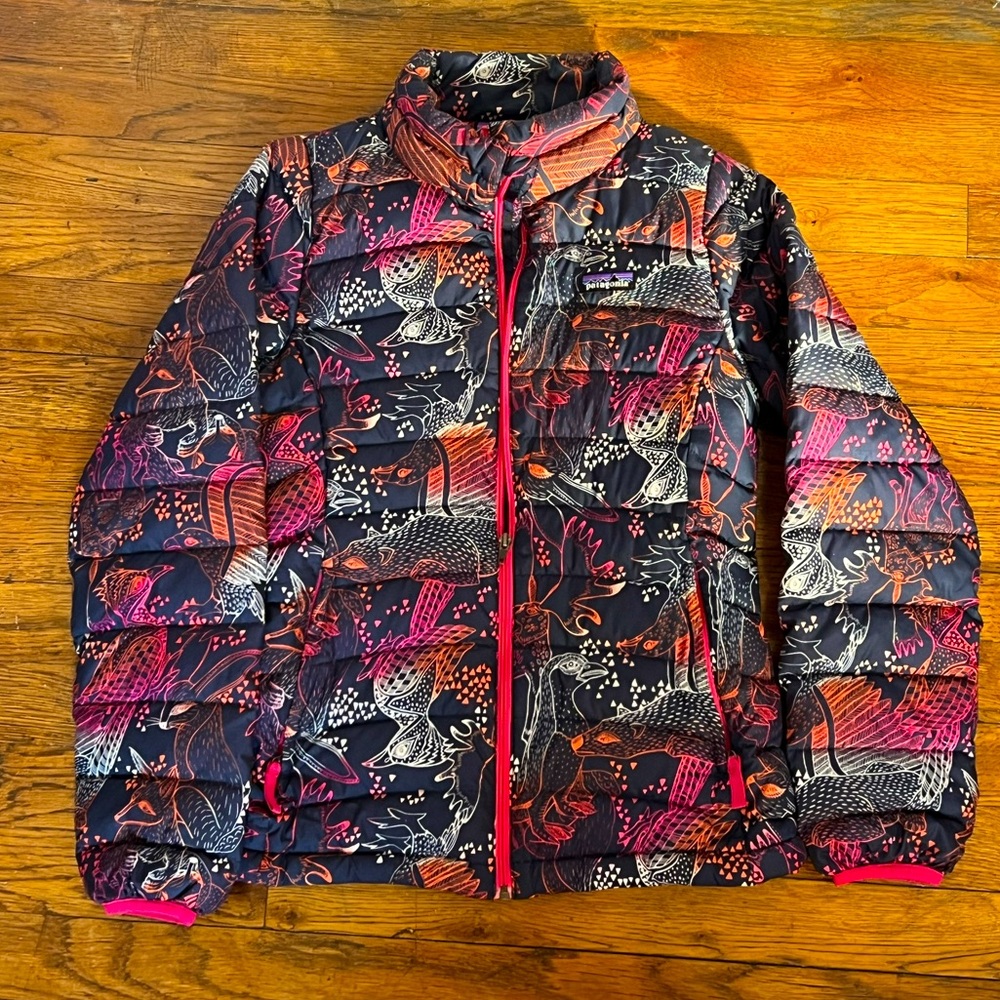 Patagonia Puffer Down Jacket Rainbow
Desert Animal Print Kids Girls 12 L